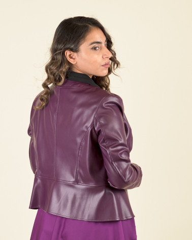 GIACCA CORTA IN ECOPELLE