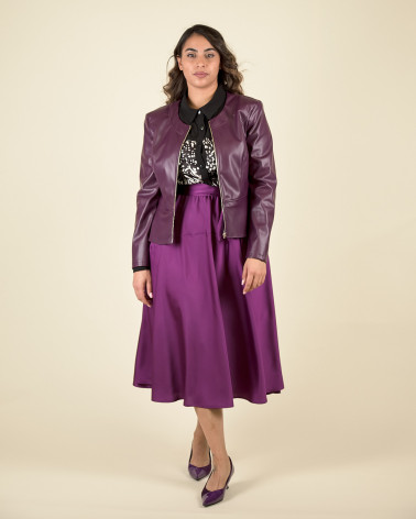 GIACCA CORTA IN ECOPELLE