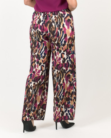 PANTALONI PALAZZO FANTASIA MACULATA