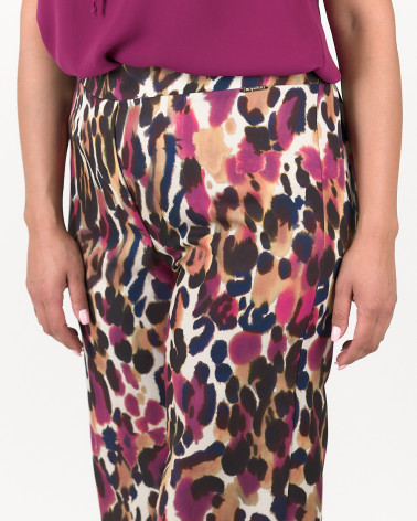 PANTALONI PALAZZO FANTASIA MACULATA