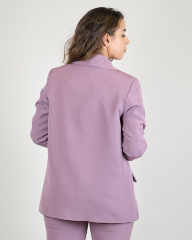 Blazer monobottone malva