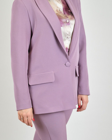 Blazer monobottone malva