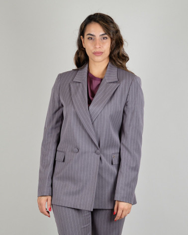 Blazer doppiopetto gessata