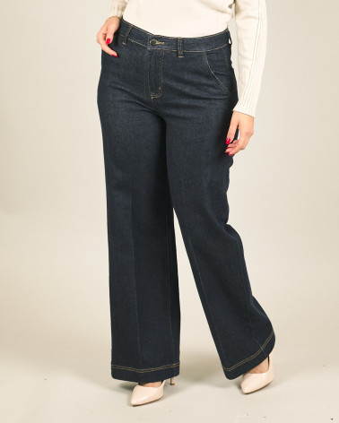 Jeans dark a palazzo