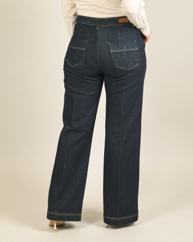 Jeans dark a palazzo