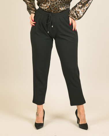 Pantaloni capri in scuba crepe