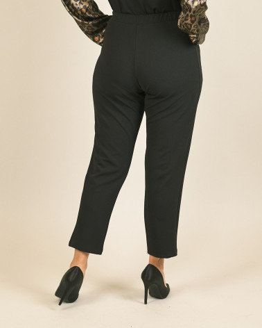 Pantaloni capri in scuba crepe