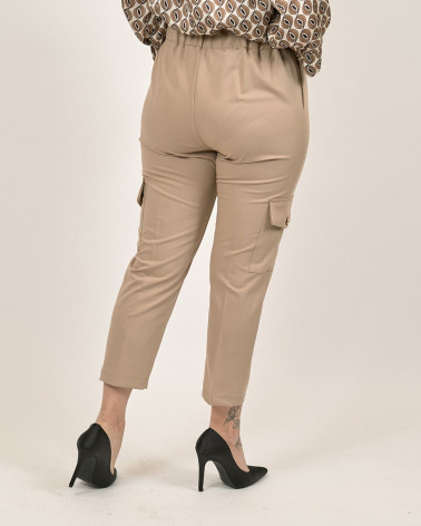 PANTALONI CARGO BEIGE