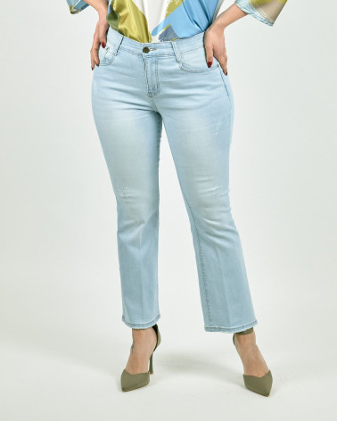 JEANS CAPRI A ZAMPA