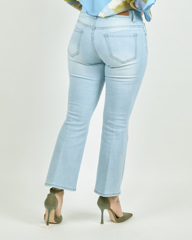 JEANS CAPRI A ZAMPA