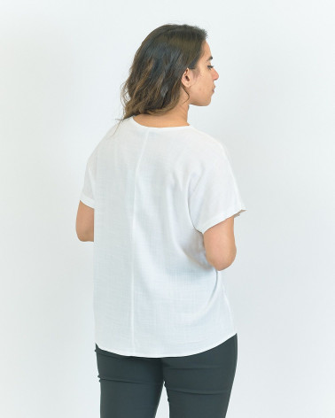 MAGLIA IN MISTO LINO