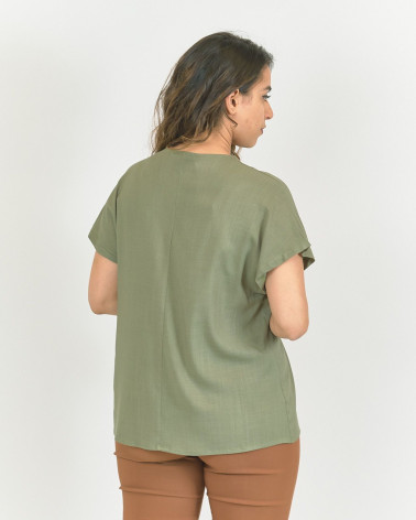 MAGLIA IN MISTO LINO