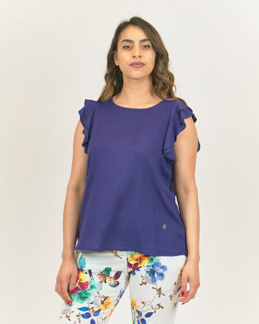 TOP IN MISTO LINO