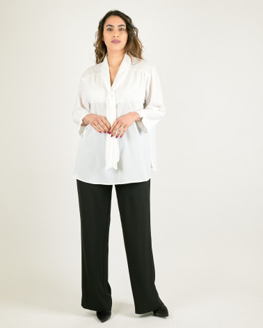 BLUSA CALIBRATA IN GEORGETTE