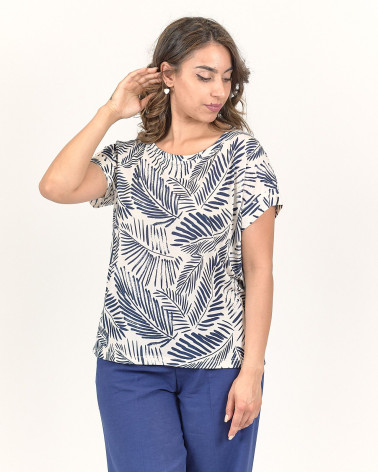 MAGLIA PALM IN JERSEY