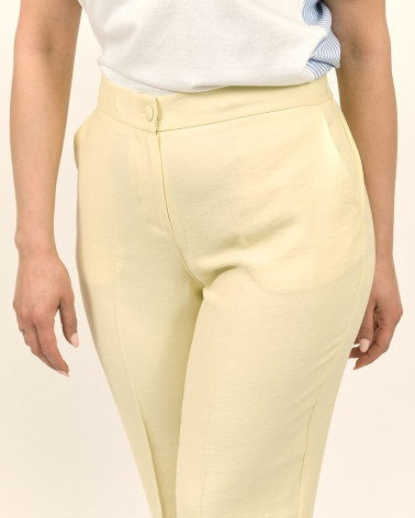 PANTALONI CAPRI YELLOW