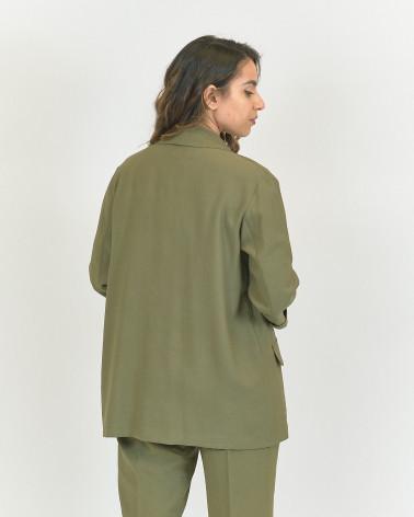 GIACCA APERTA VERDE MILITARE