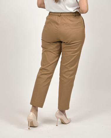 PANTALONI IN COTONE BEIGE