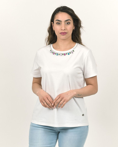 T-SHIRT STRASS E PIETRE 