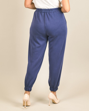 Pantaloni joggers in scuba blu