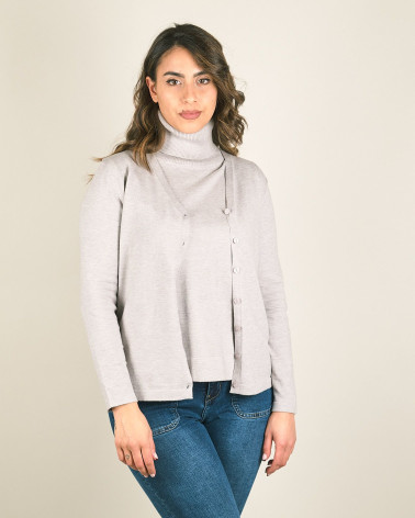 Cardigan in maglia con scollo a V