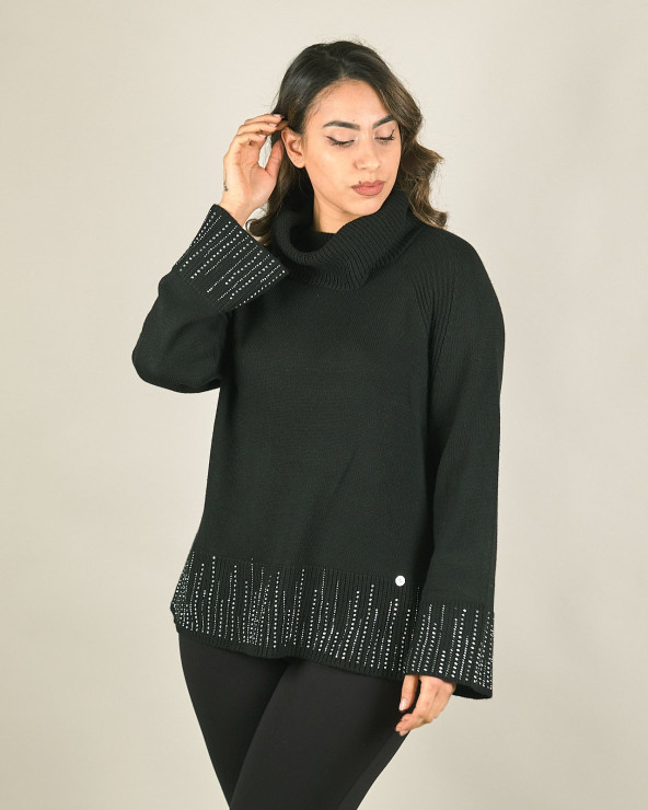 Maxi pullover in misto lana...