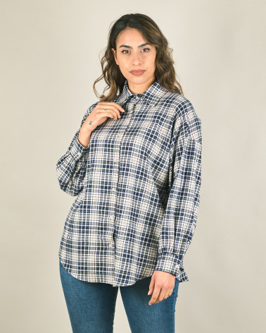 Camicia a quadri in flanella