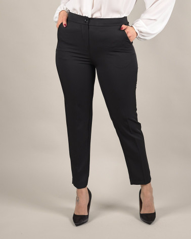 Pantaloni capri in cady fluido