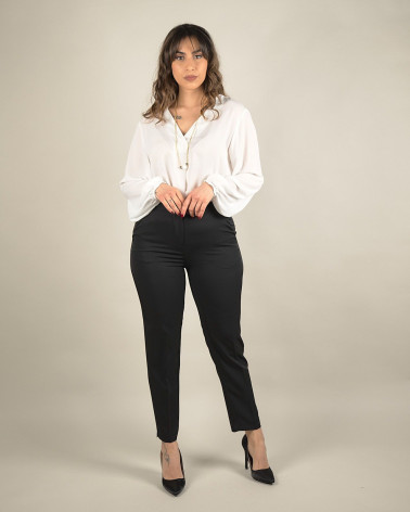 Pantaloni capri in cady fluido