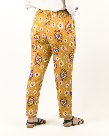 PANTALONI FANTASIA SENAPE