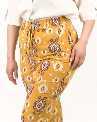 PANTALONI FANTASIA SENAPE