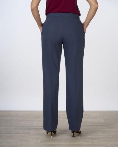 Pantaloni dritti effetto jeans