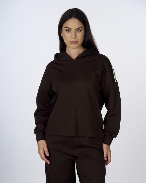 Felpa con cappuccio e...