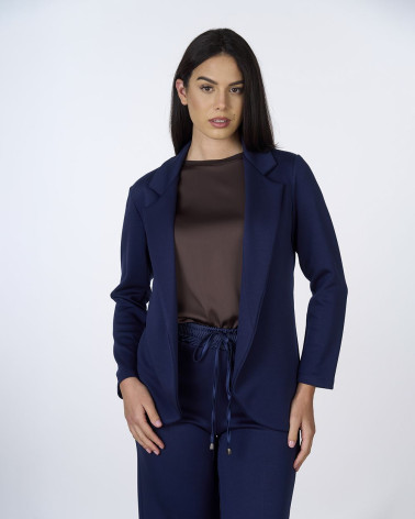 Giacca monopetto con revers classici