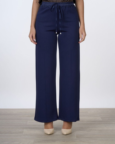 Pantaloni ampi con elastico e coulisse