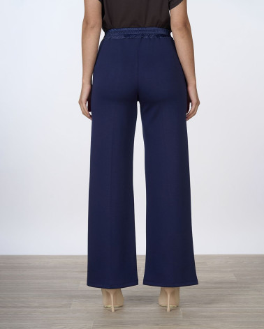 Pantaloni ampi con elastico e coulisse