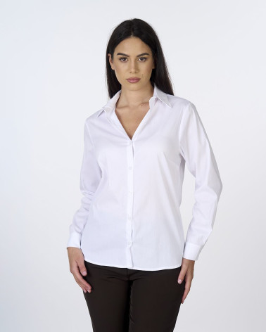 Camicia bianca in cotone