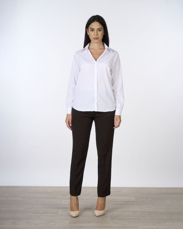 Camicia bianca in cotone