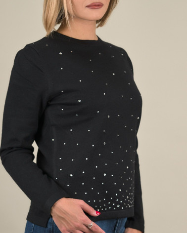 Maglia con strass degradé