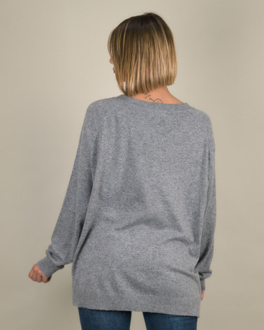 Maglia over con scollo a V