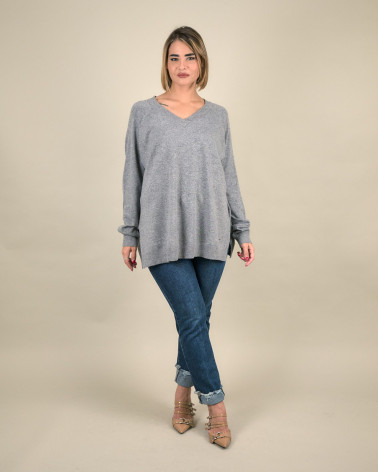 Maglia over con scollo a V