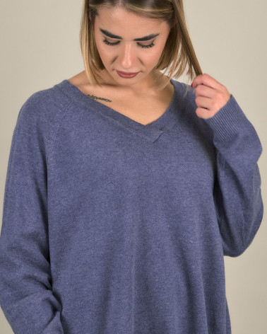 Maglia over con scollo a V