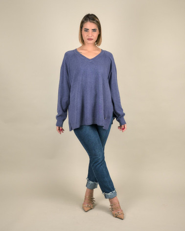 Maglia over con scollo a V