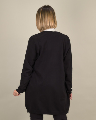 Cardigan lungo in maglia viscosa