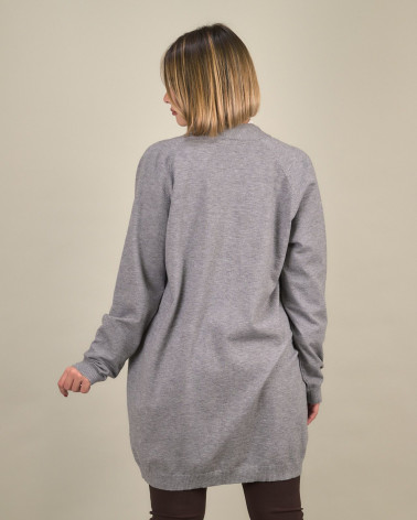 Cardigan lungo in maglia viscosa