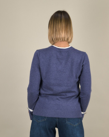 Maglia con bordo a contrasto