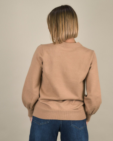 Cardigan con bottoni gioiello