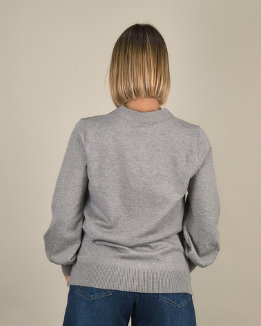 Cardigan con bottoni gioiello