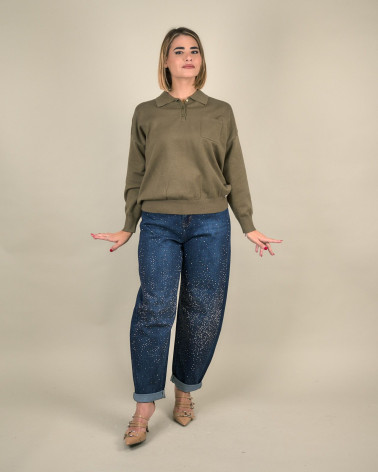 Maglia polo con taschino