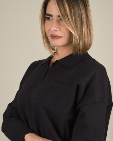 Maglia polo con taschino